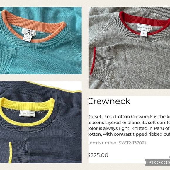 3 NWOT Maus & Hoffman Men’s Sweaters Size Large - Picture 1 of 2